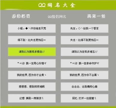 QQ名字大全 2017最新版，时尚、个性与独特魅力