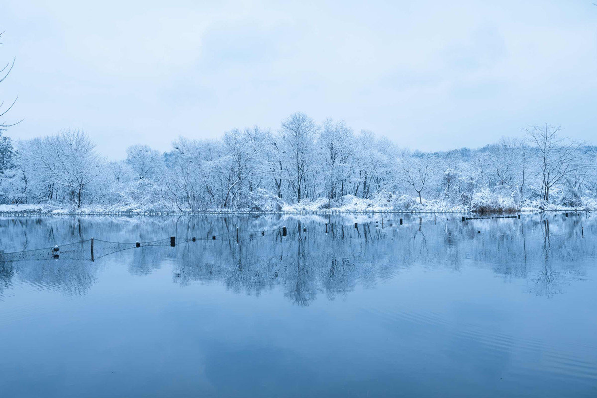 最新湖看雪，自然之美尽收眼底