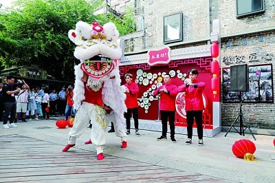 广州醒狮表演，传统与创新的和谐融合