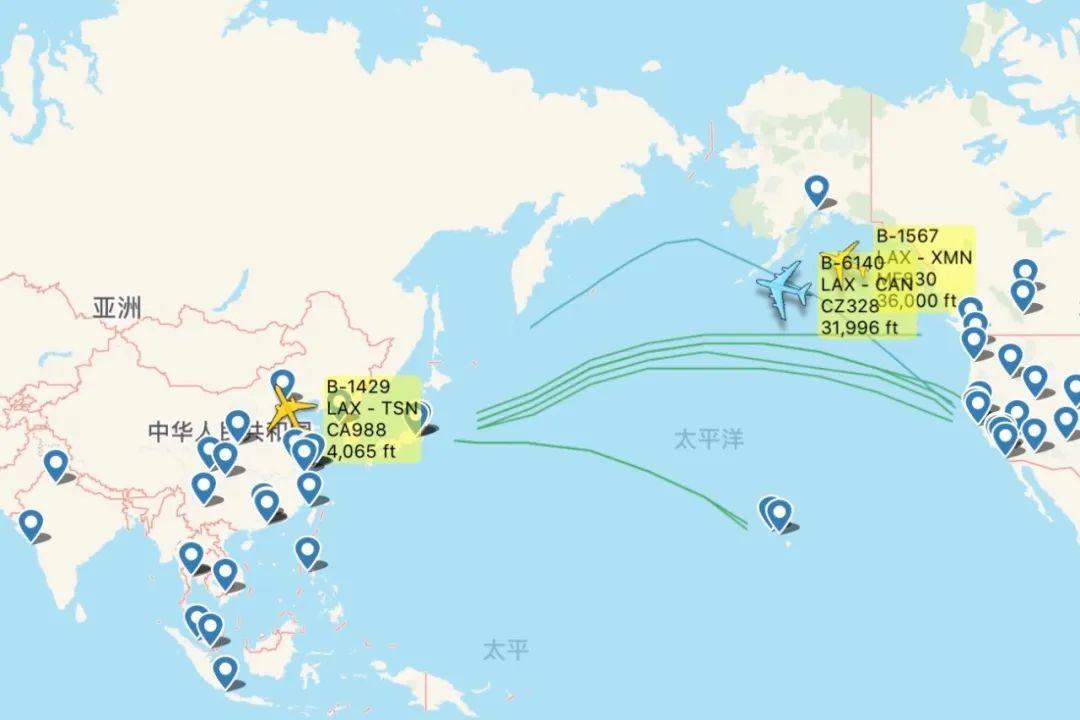 美国飞往中国航班最新动态与趋势解析