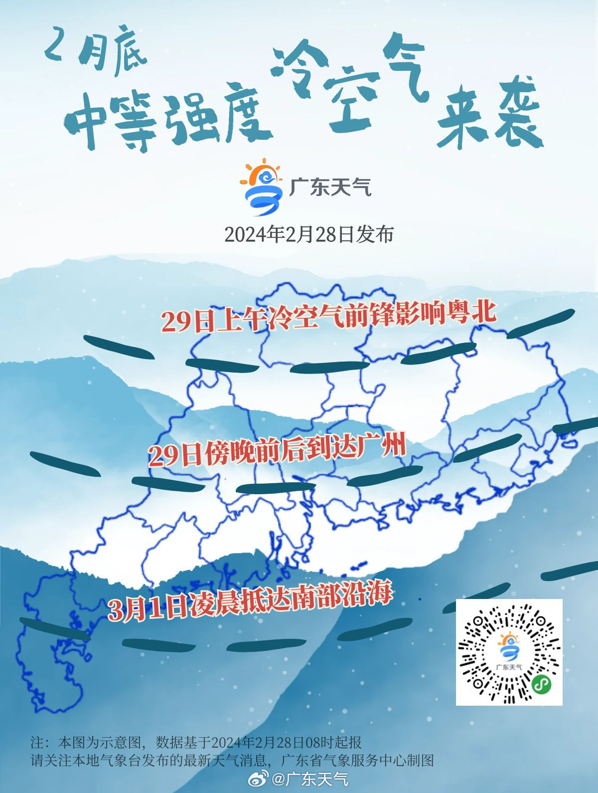 最新冷空气影响广东，气象预警启动